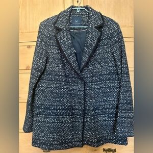 Women's Blue Tweed Jacket